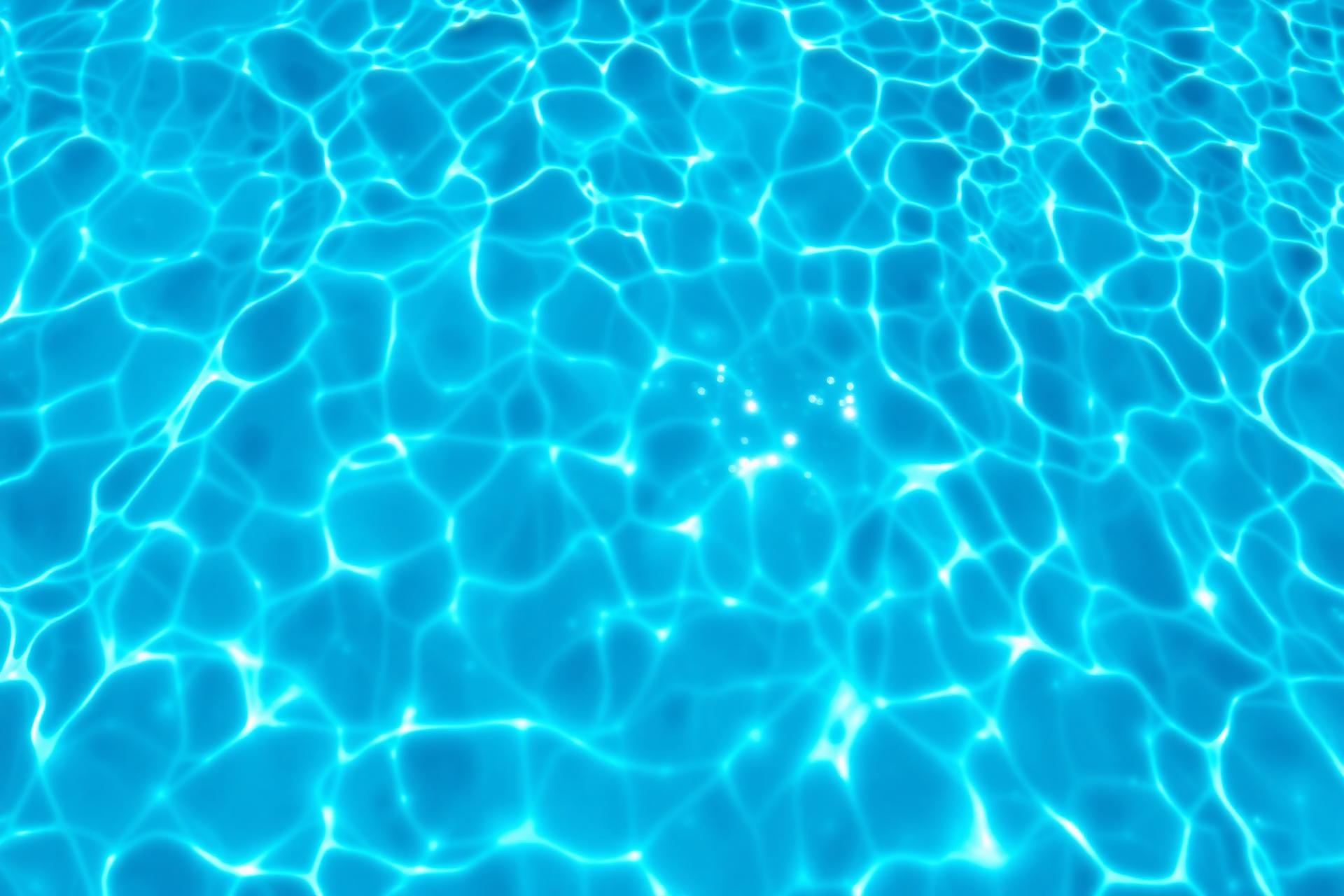 Sparkling clean pool water